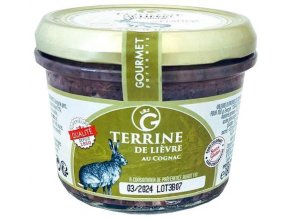 Gourmet Partners Zaječí terina s koňakem, 180g
